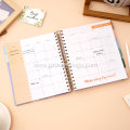 Spiral-Bound Hardcover Daily, Weekly, and Monthly Planner Notebook